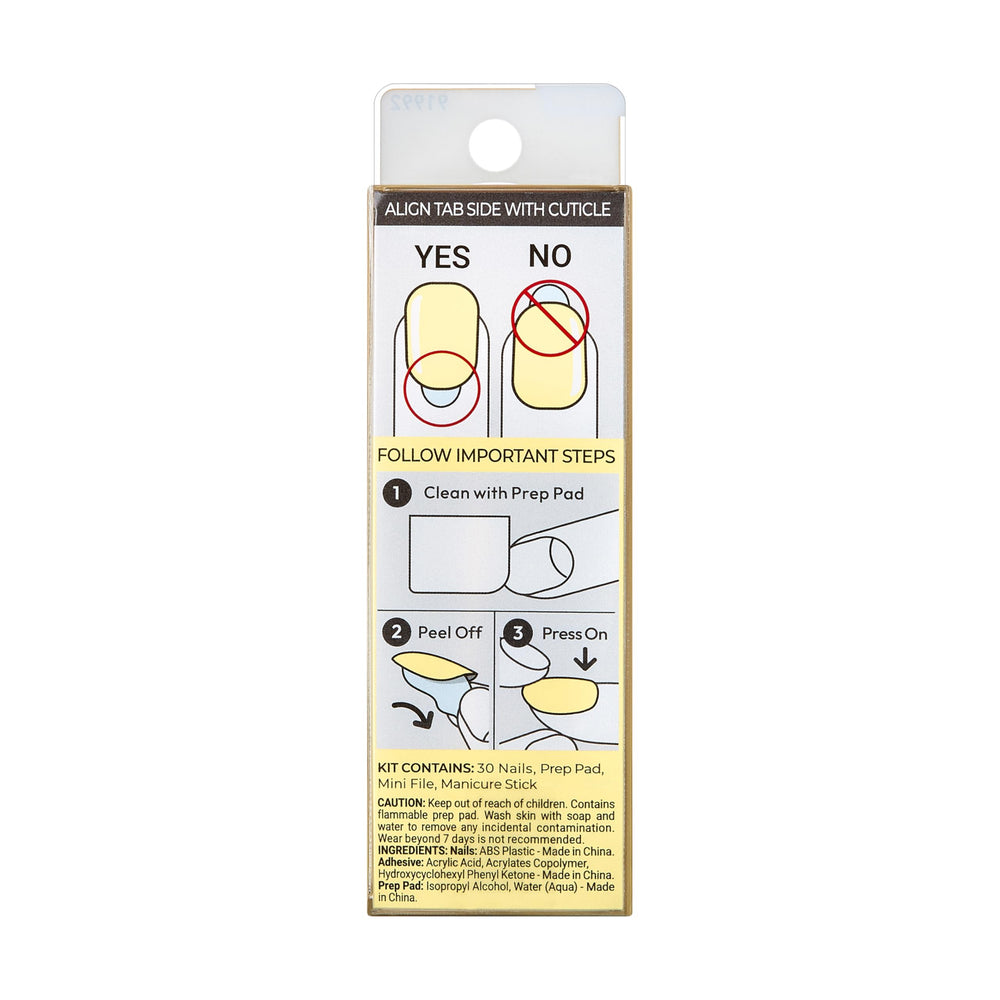 KISS imPRESS ongles sans vernis, look net prêt à porter