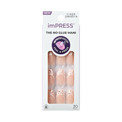KISS imPRESS sans colle, ensemble de 30 ongles pour pose rapide
