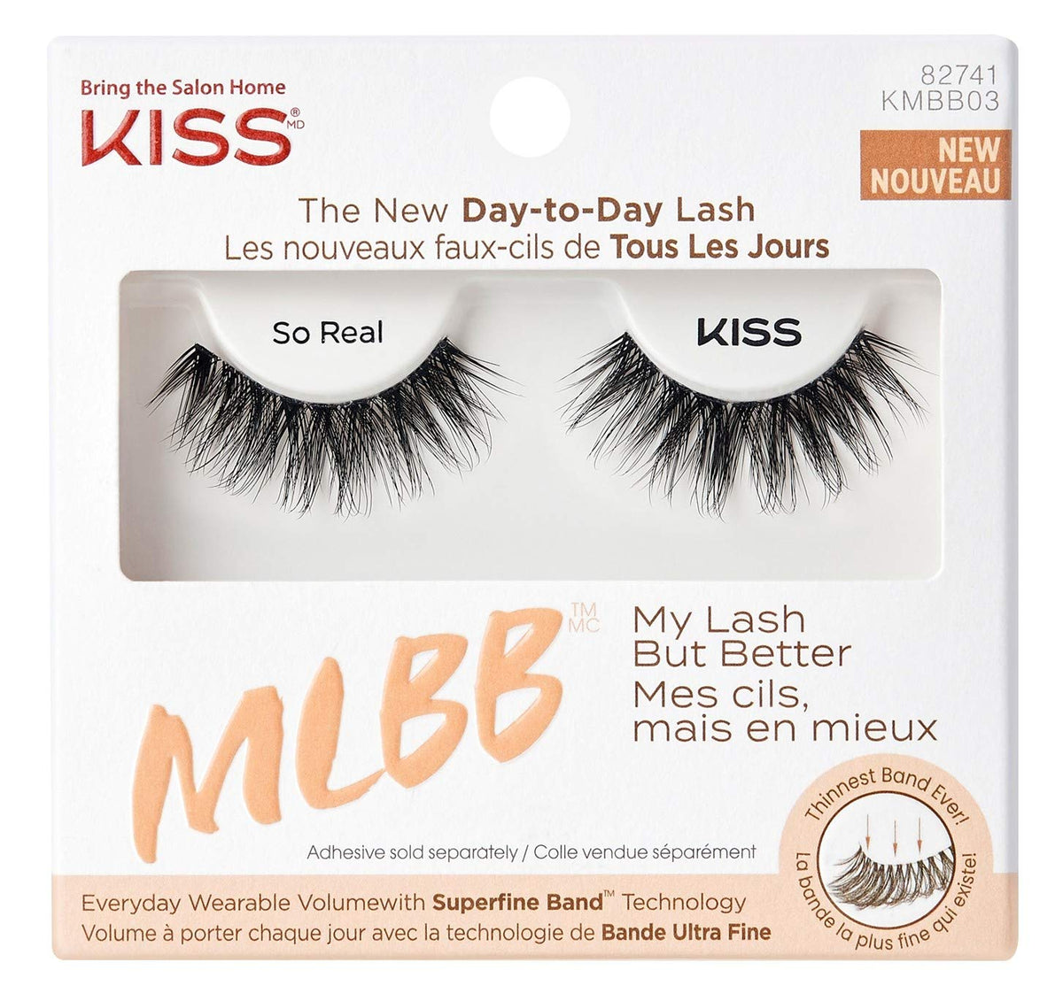 KISS cils à bande ultra-fine pour un volume naturel au quotidien