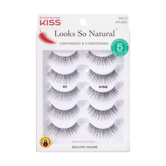 KISS Look Naturel – faux cils lot 03 10 mm pour un regard naturel et facile à porter