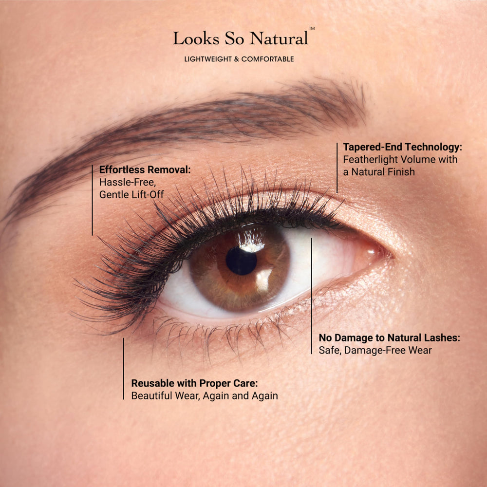 Regard naturel avec les cils KISS Looks So Natural Sultry 12mm.