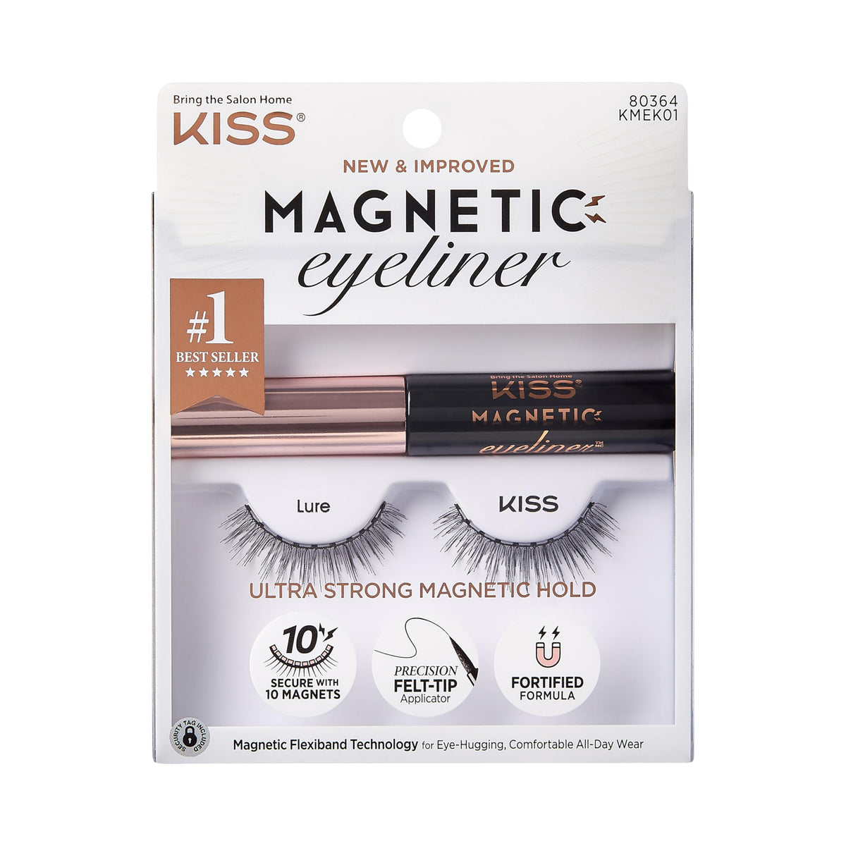 KISS Lure eyeliner magnétique avec précision pour une ligne nette