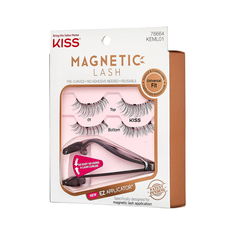 KISS Cils Magnétiques 01 réutilisables pour plusieurs poses.