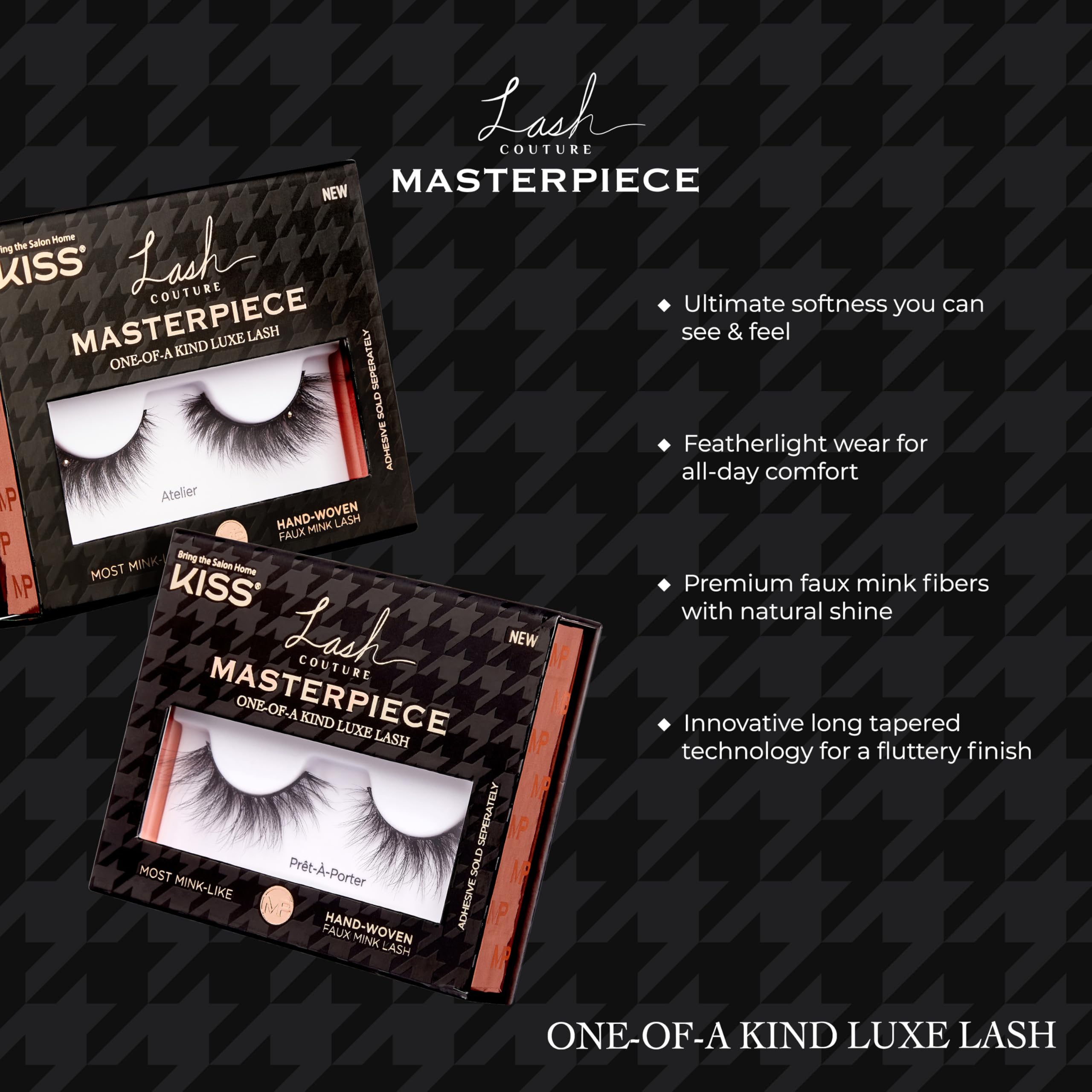 KISS Masterpiece Cruise cils 12 mm pour un regard ouvert et glamour