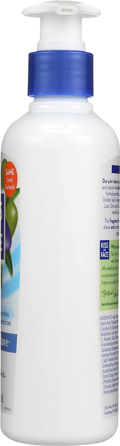 Rasage polyvalent Kiss My Face 4-en-1 avec pompe pratique
