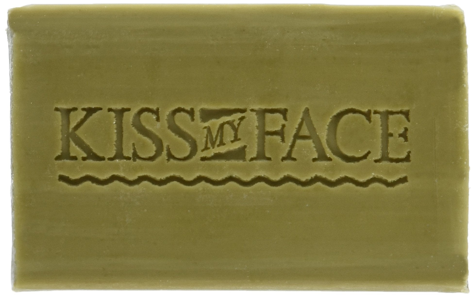 Kiss My Face barre savon sans colorants artificiels – respectueux de la peau et de l'environnement.