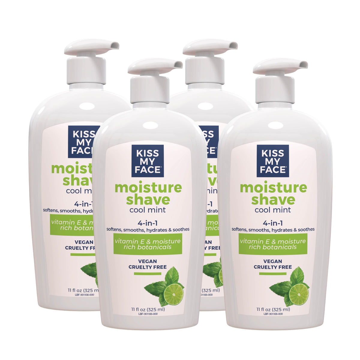 Kiss My Face Moisture Shave Cream flacon-pompe: hydratation et rasage précis.