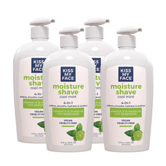 Kiss My Face Moisture Shave Cream flacon-pompe: hydratation et rasage précis.