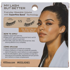 Utilisation quotidienne Kiss My Lash avec volume léger et naturel