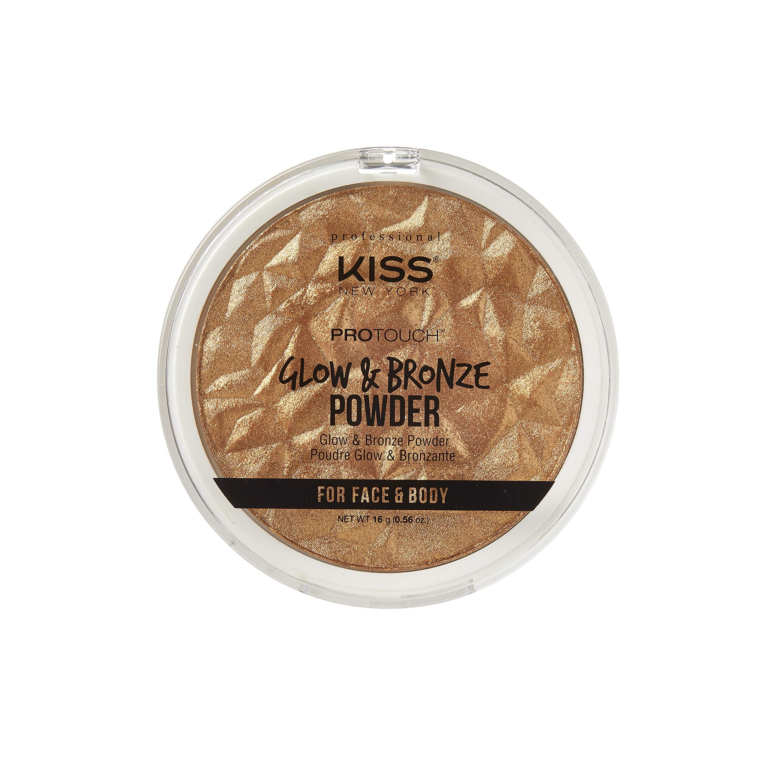 KISS NEW YORK Pro Touch Glow & Bronze poudre visage pour contour précis et éclat durable.