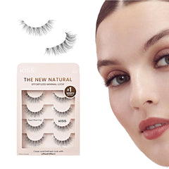 Cils Kiss The New Natural avec bande invisible, longueur 12 mm, effet naturel.