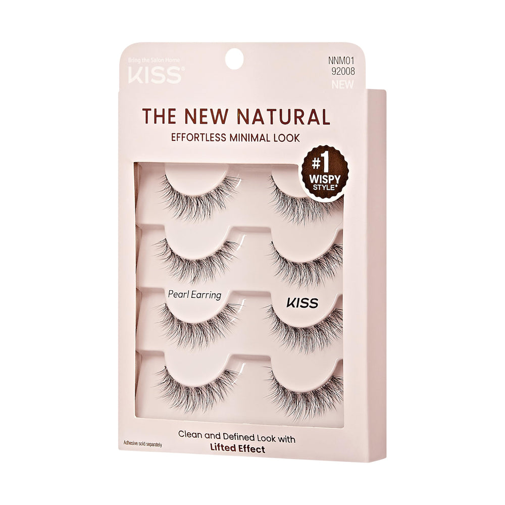 Cils Kiss The New Natural réutilisables après nettoyage soigné.