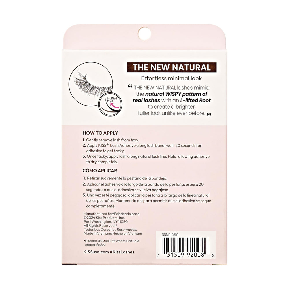 Regard lumineux et net avec les cils Kiss New Natural.