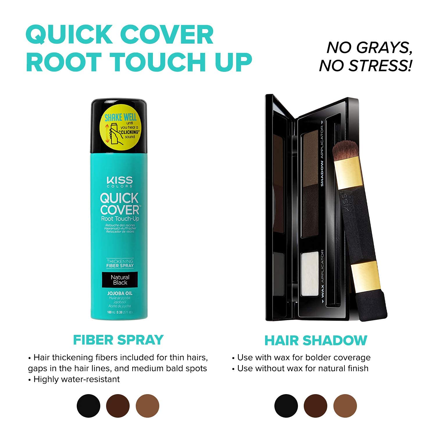 KISS Quick Cover Huile de jojoba et fibres pour une apparence plus saine.