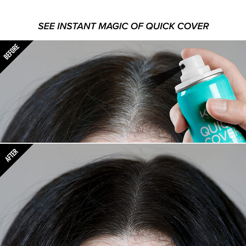 KISS Quick Cover Teinte noir naturel pour un rendu discret et naturel.