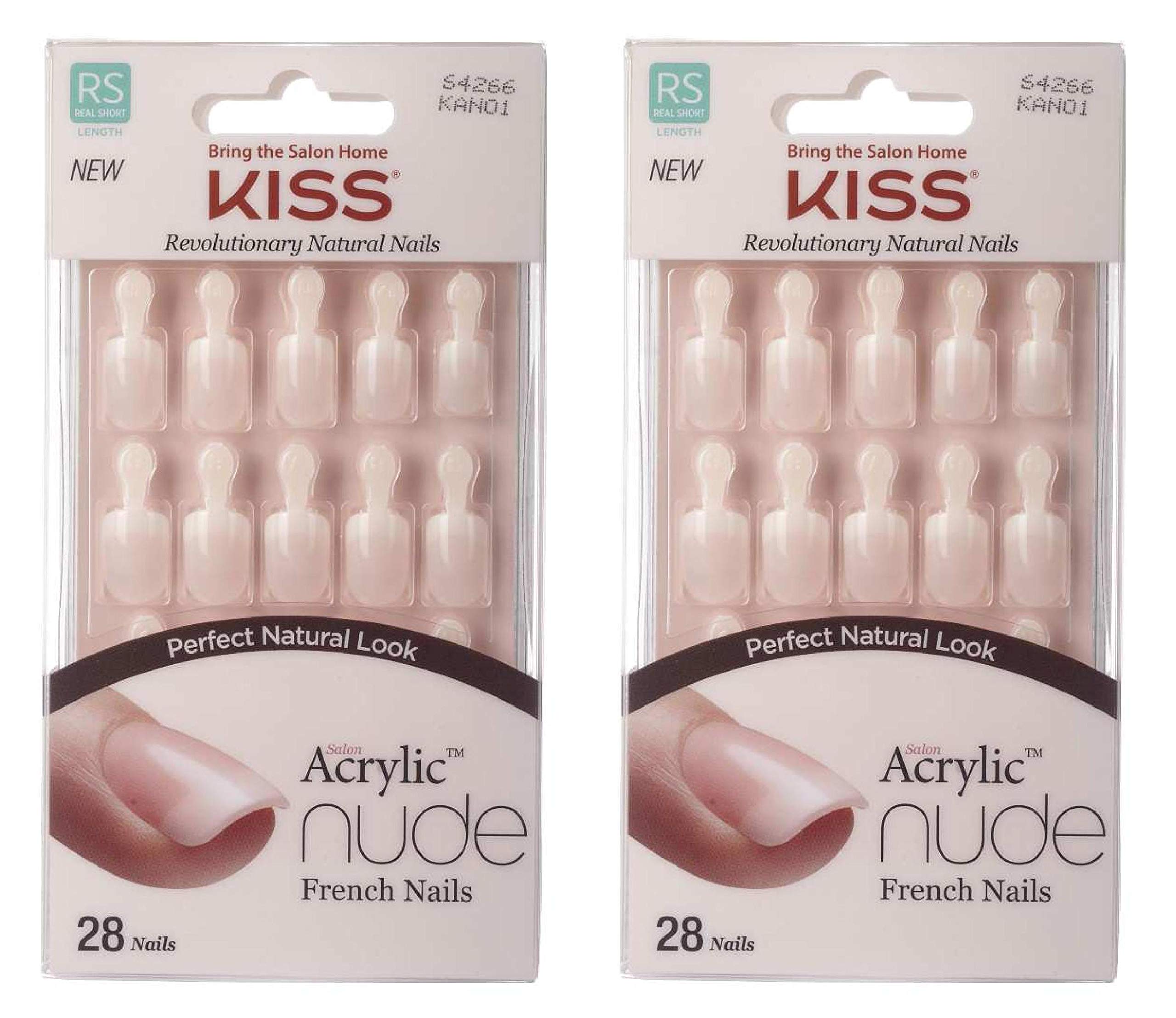 KISS Salon Acrylique couleur naturelle, pose rapide offrant un rendu naturel