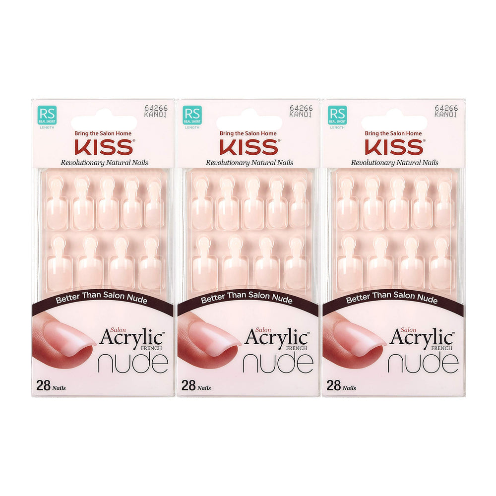 Ongles Kiss Salon couleur chair et fini naturel pour toutes les occasions.
