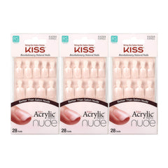 Ongles Kiss Salon couleur chair et fini naturel pour toutes les occasions.