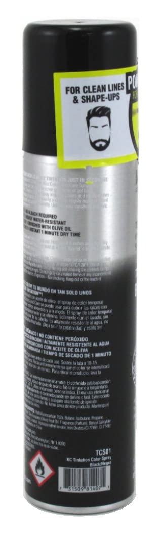 Kiss Tintation spray noir, application rapide et tenue durable.