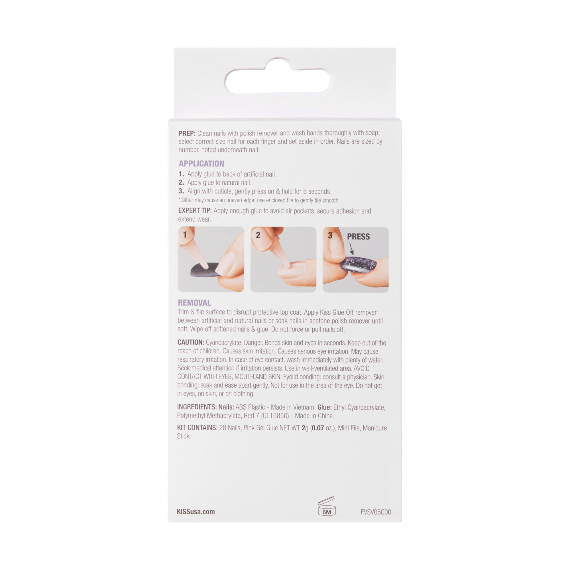 KISS Voguish Fantasy: ongles durables et flexibles pour usage quotidien.