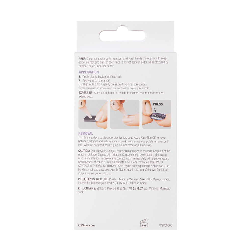 KISS Voguish Fantasy: ongles durables et flexibles pour usage quotidien.