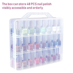 Kissbuty organisateur-vernis transparent rectangulaire, vue nette et classement facile.
