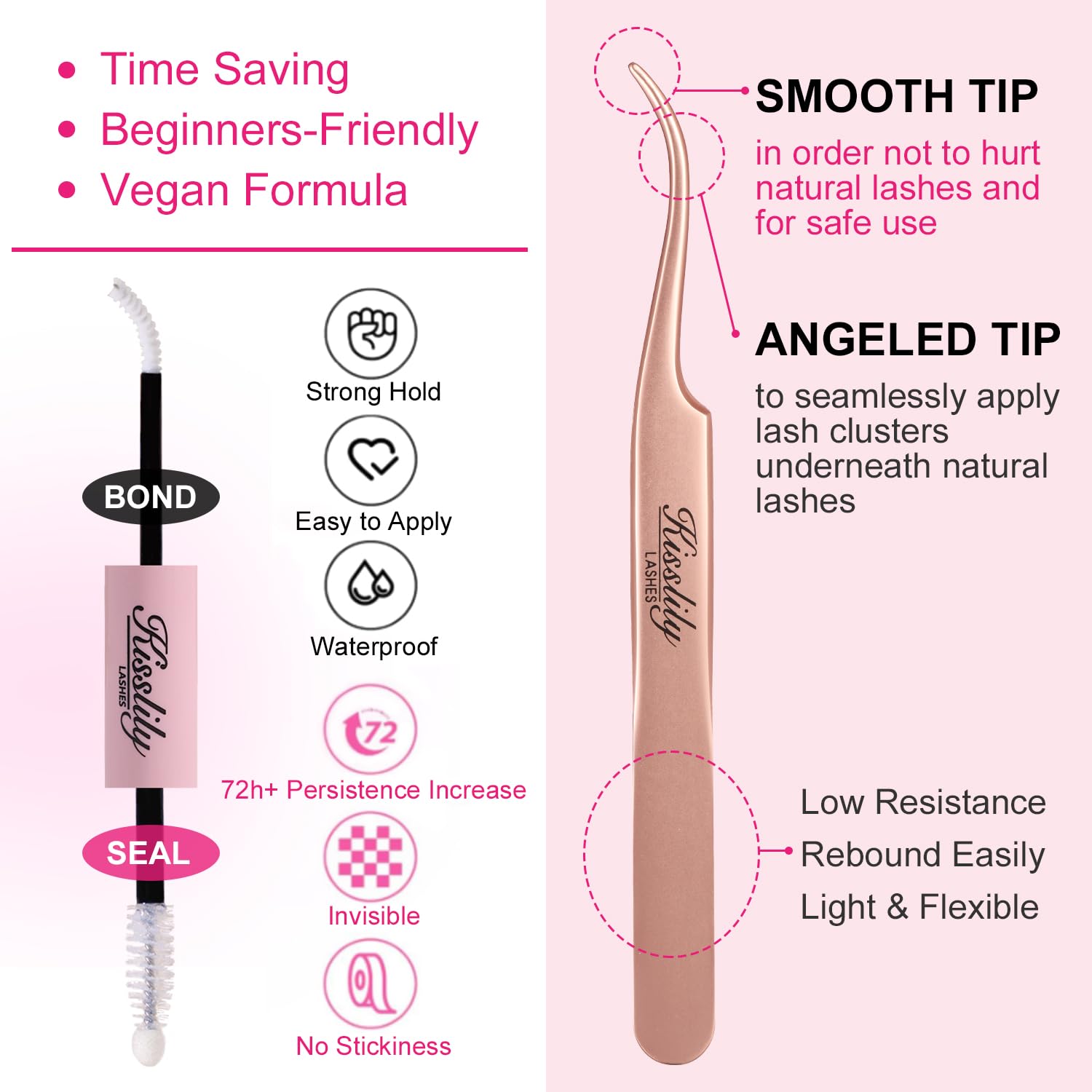 Kisslily Plume Brown – longueurs 8–16 mm pour un look personnalisé.