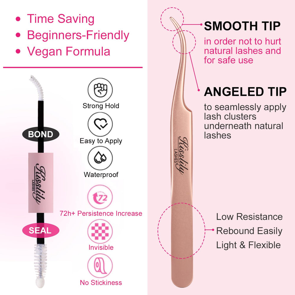 Kisslily Plume Brown – longueurs 8–16 mm pour un look personnalisé.