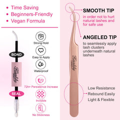 Kisslily Plume Brown – longueurs 8–16 mm pour un look personnalisé.