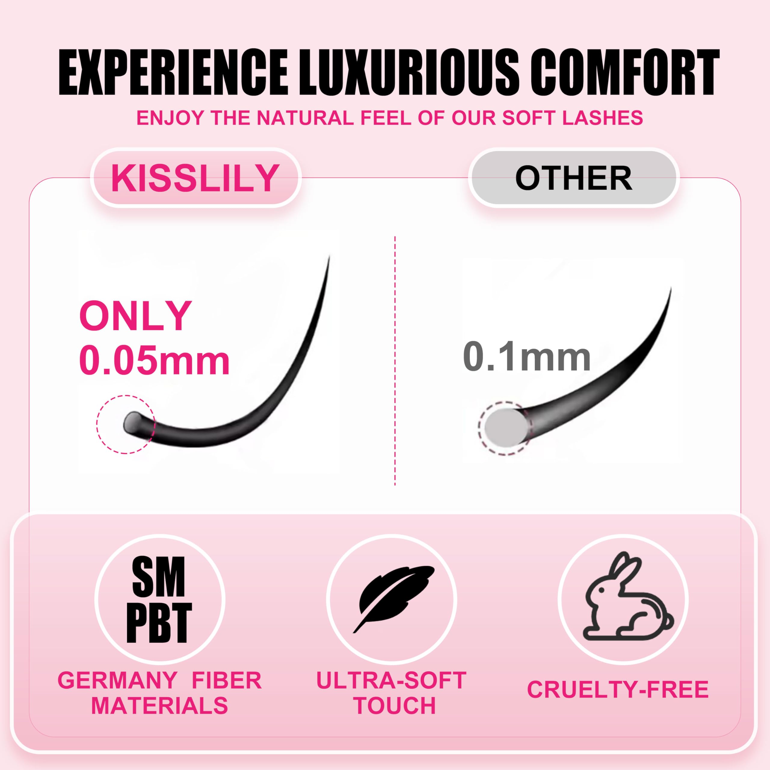 Kisslily Plume Marron – kit DIY 8-16 mm pour varier le volume