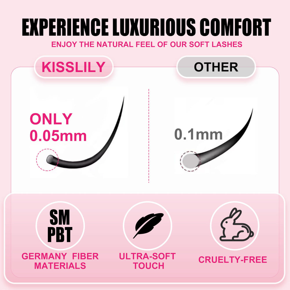 Kisslily Plume Marron – kit DIY 8-16 mm pour varier le volume