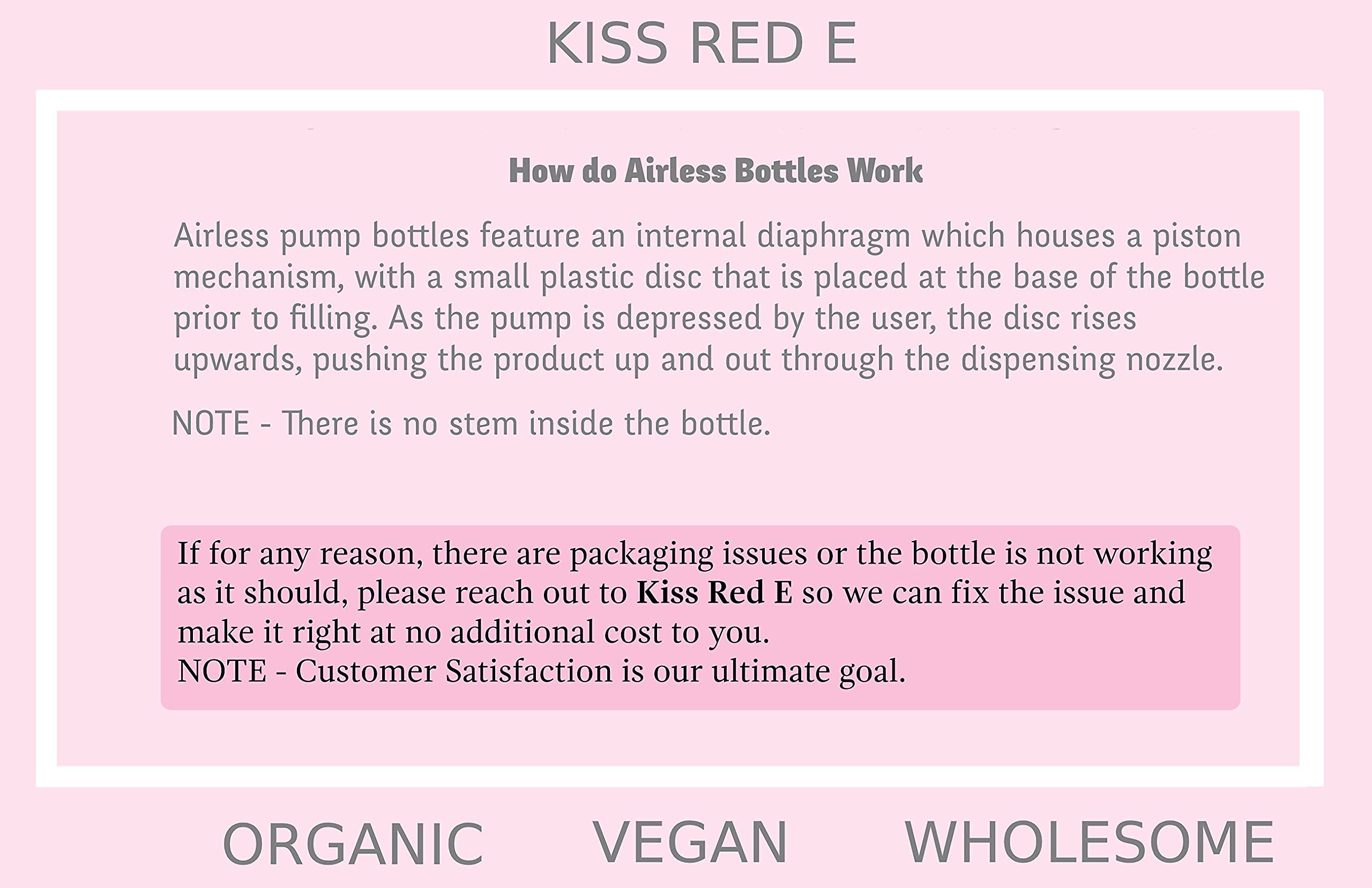 KissRedE ingrédients naturels vegan pour le contour des yeux.