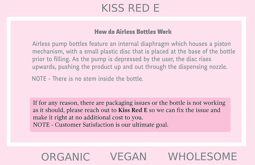 KissRedE ingrédients naturels vegan pour le contour des yeux.