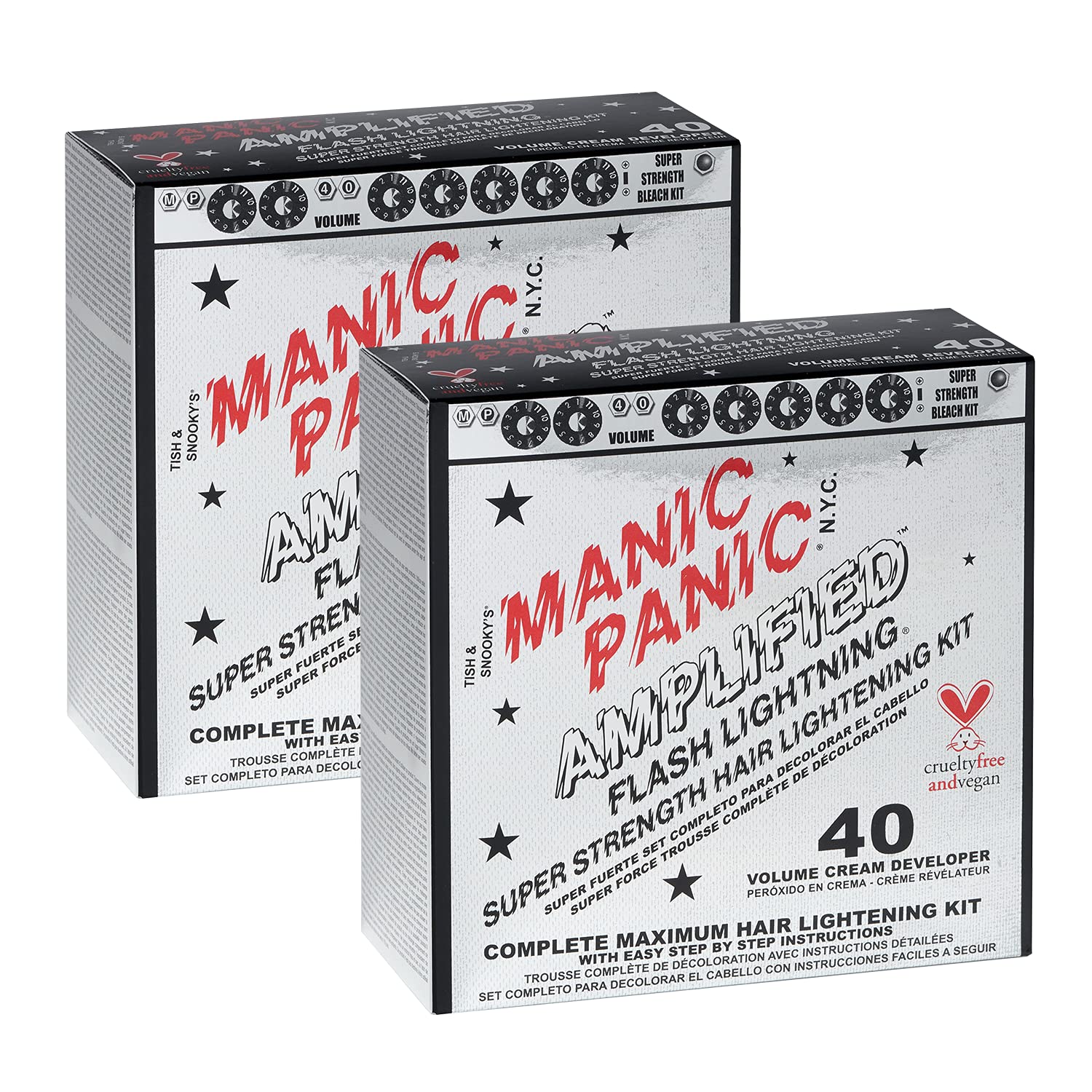 Kit éclairage Flash MANIC PANIC prêt à l’emploi pour éclaircissement capillaire.