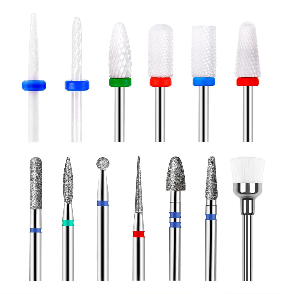 Kit forets ongles professionnel ceramique et diamant prêt pour le salon ou domicile.