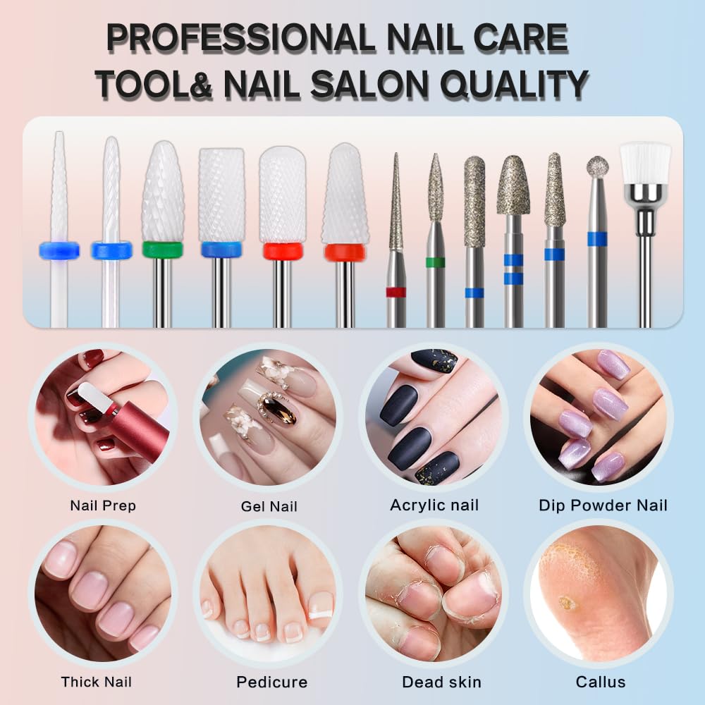 Kit forets ongles pro adapte au salon et a domicile.