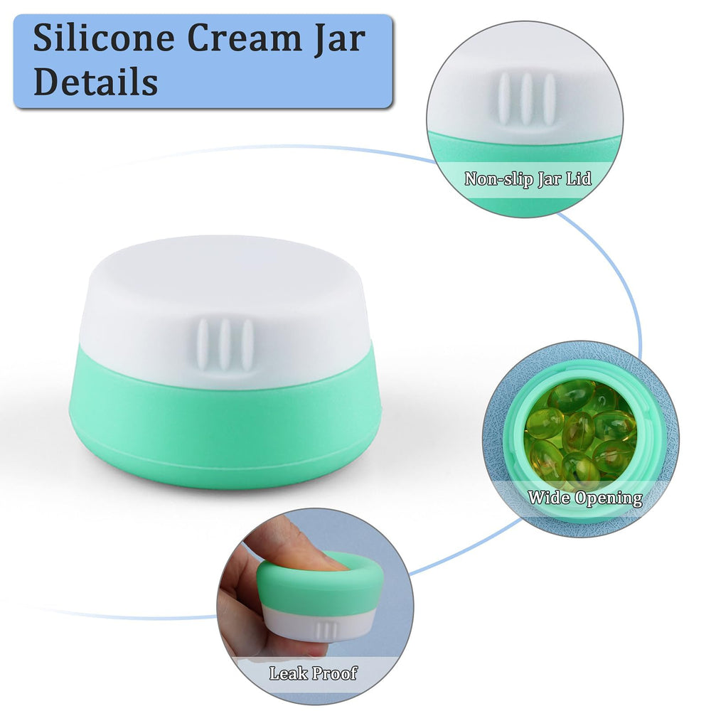 Kitchen GIMS contenants voyage silicone jaune 20 ml, pratiques pour cosmétiques.