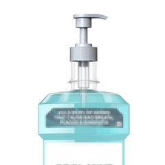 Pompe kitchentoolz pour bouteille Listerine, dosage précis et sans fuite.