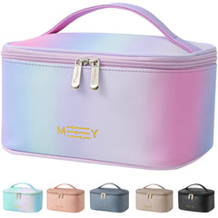 KITENROM trousse maquillage arc-en-ciel rose pour un rangement élégant et accessible.