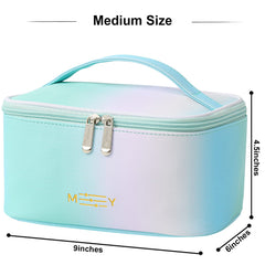 KITENROM Grande trousse maquillage, taille 9x4,5x6 pouces, rangement pratique en voyage.