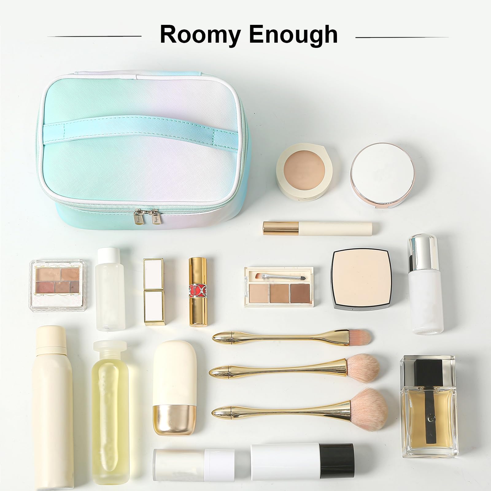 KITENROM Trousse maquillage pratique pour voyages et week-ends.