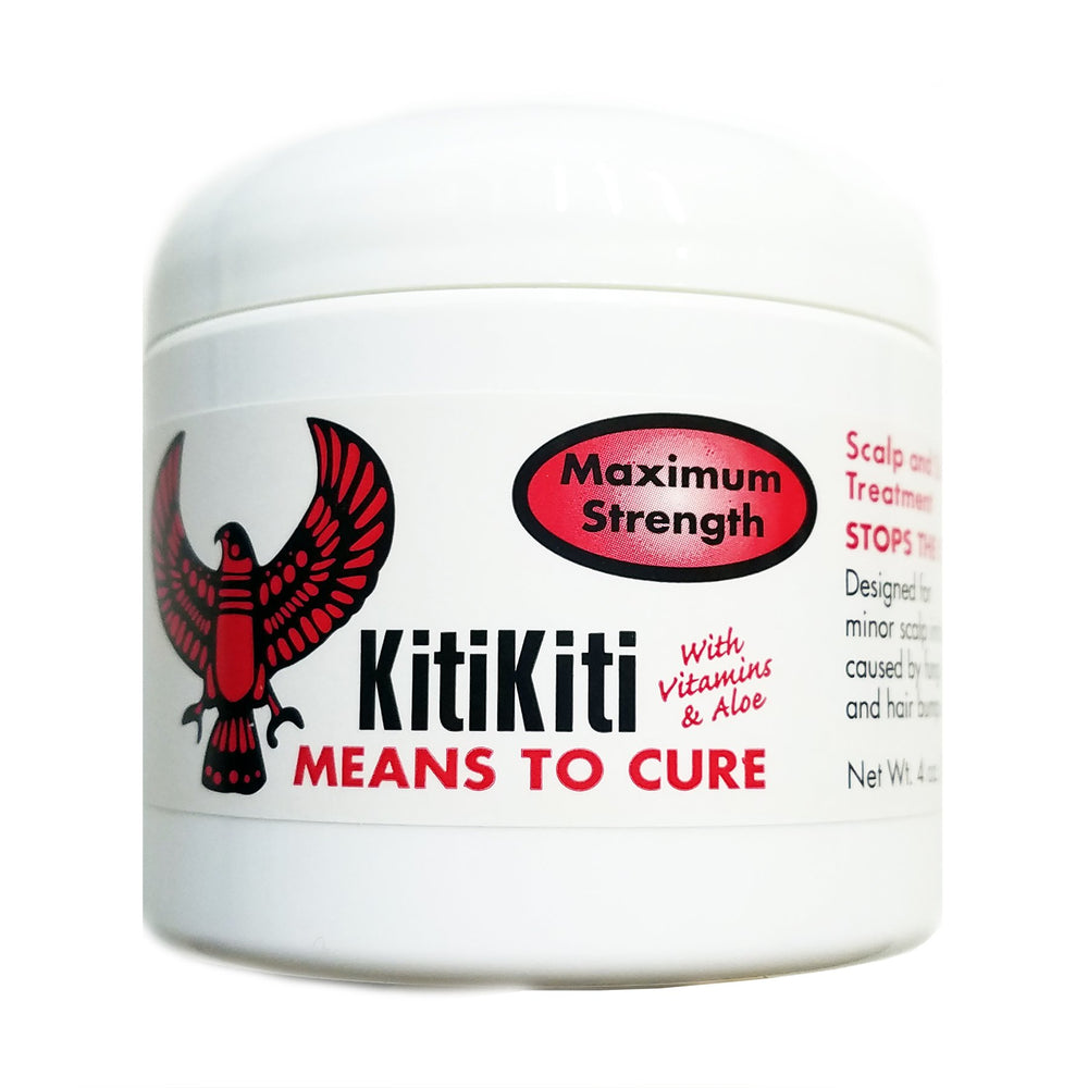 Kitikiti traitement cuir chevelu - bouteille, soulage irritations et nourrit la peau.