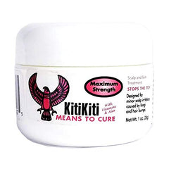 Kitikiti Traitement cuir chevelu et peau – apaise irritations mineures et hydrate localement.