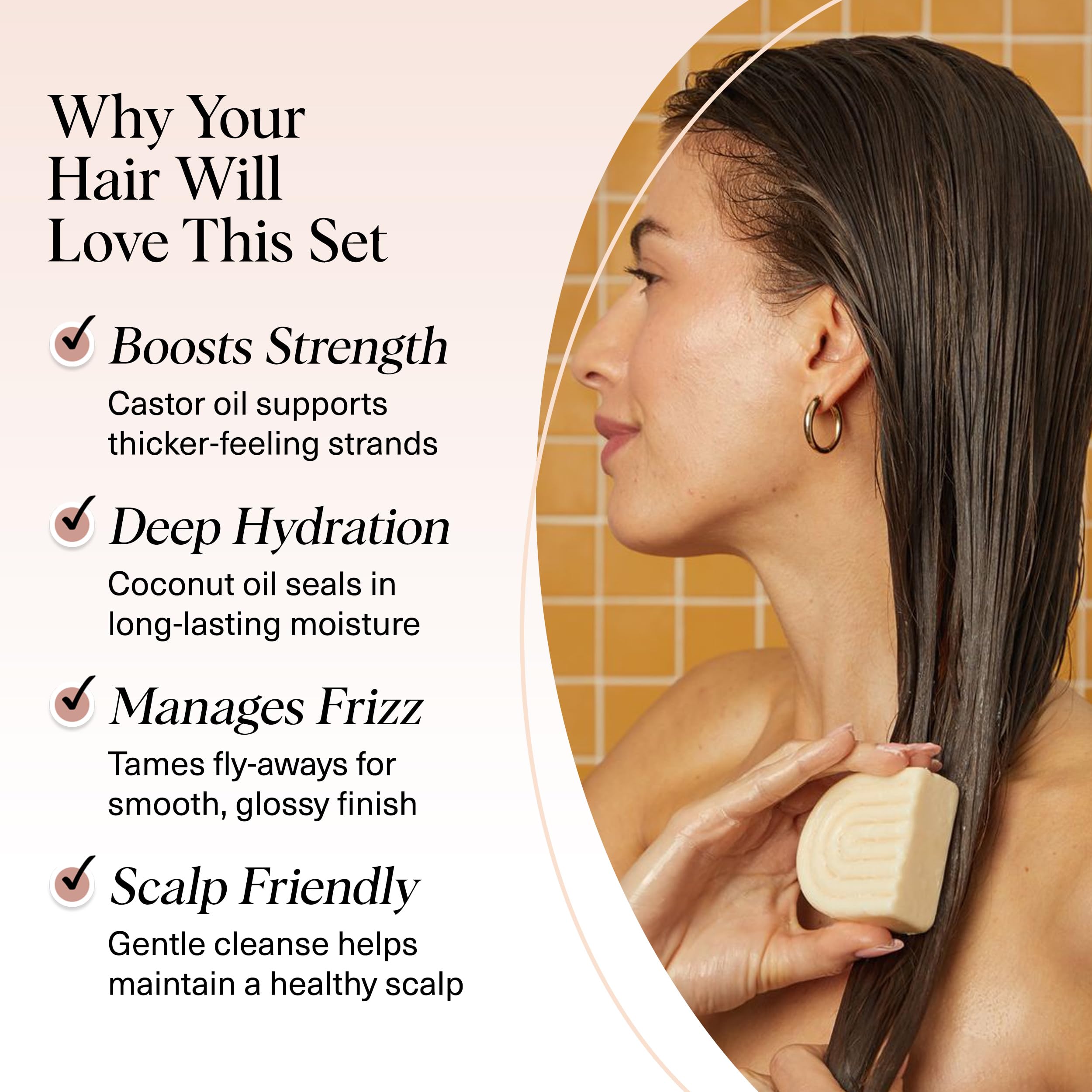 Kitsch après-shampoing-bar coco hydrate et démêle les cheveux