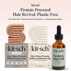 Kitsch Après-shampoing Bar Riz Eau : démêle et hydrate sans déchet