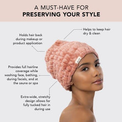 Bandeau cheveux non glissant Kitsch, idéal pour éviter les mèches dans le visage.