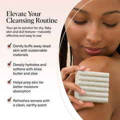 Kitsch Barre exfoliante-corps: texture rugueuse pour éliminer les impuretés.