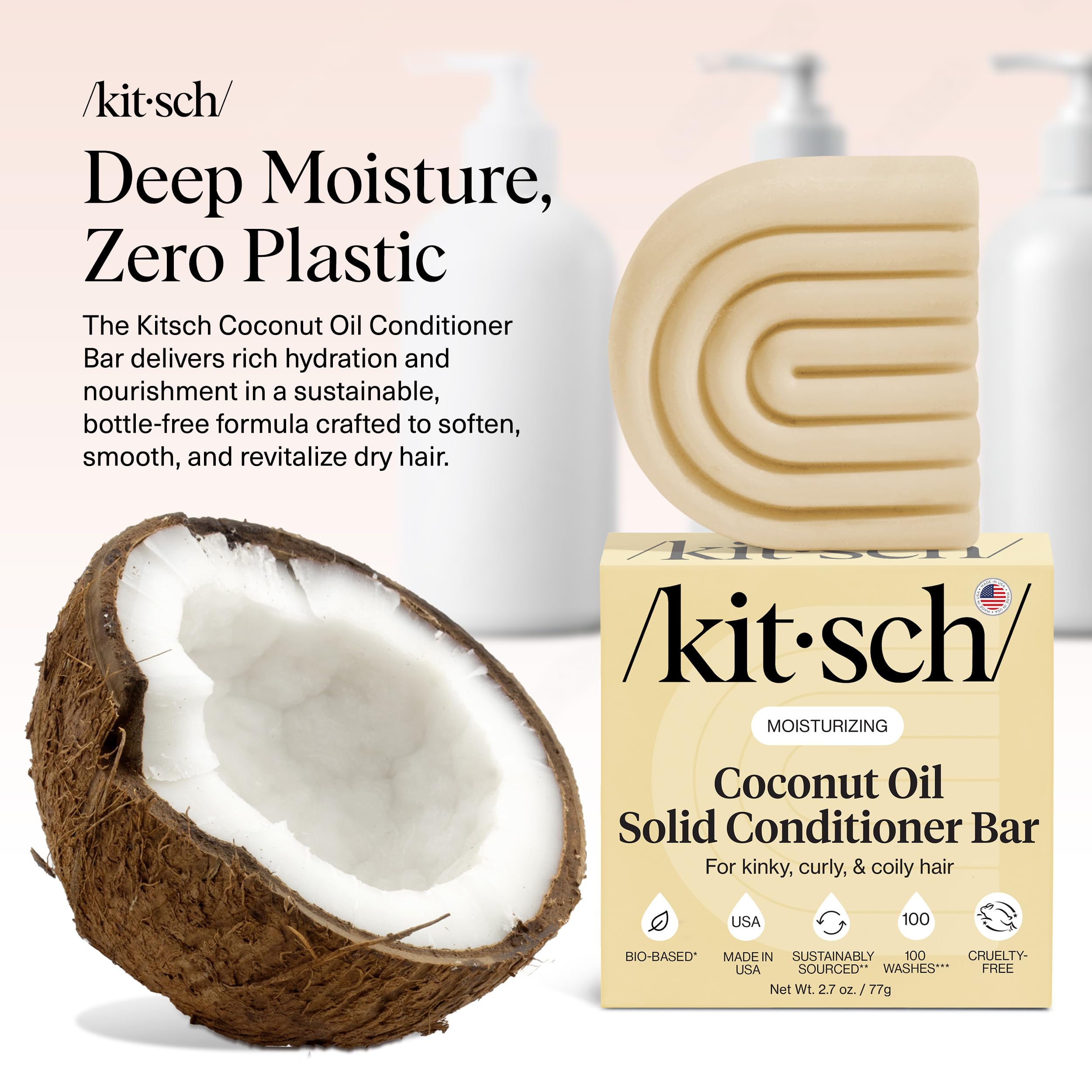Barre-nourrissante Kitsch pour cheveux abîmés démêlage facilité