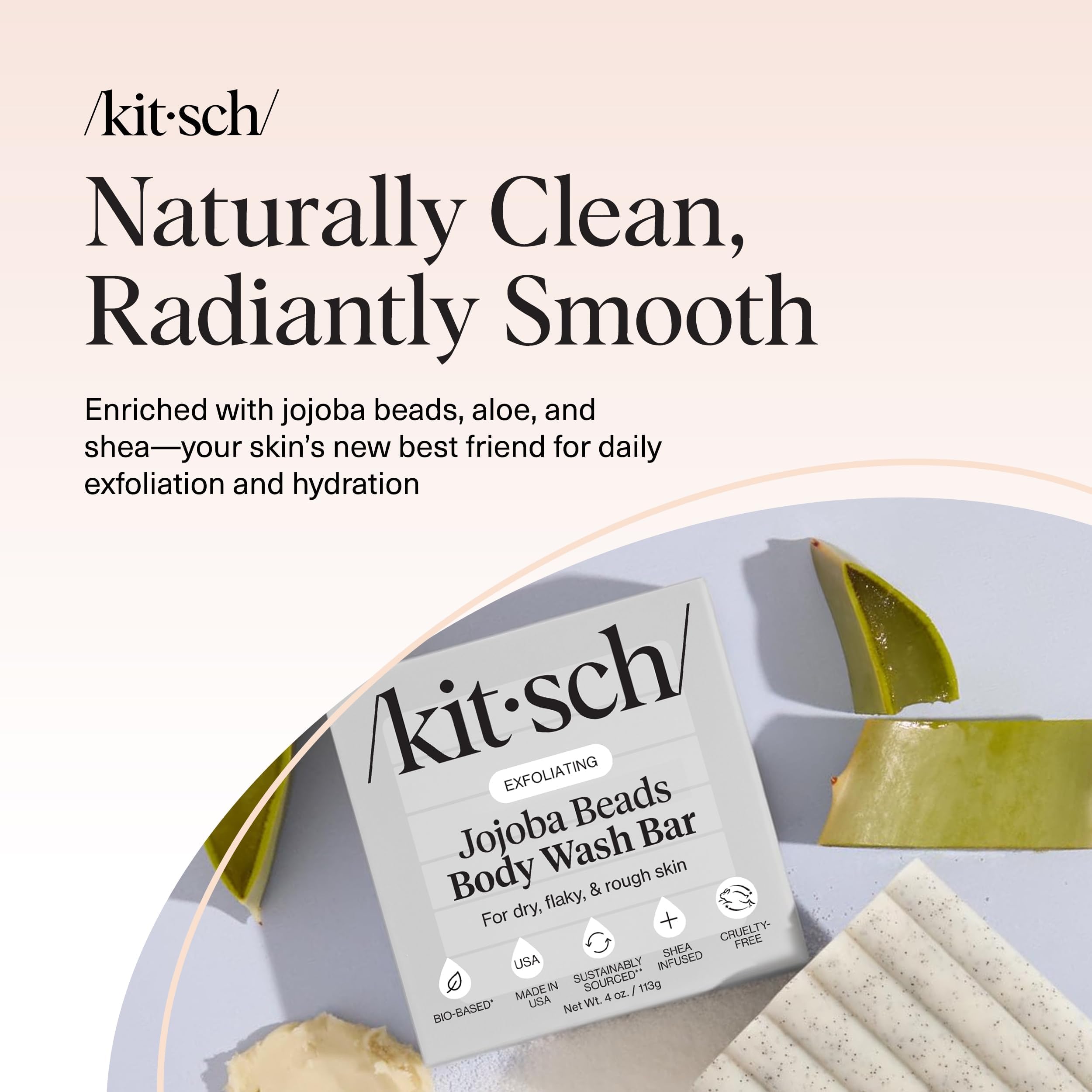 Kitsch Barre peau sèche hydratation nourrissante: douceur durable.