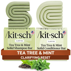 Kitsch barre-shampoing-arbre-a-the rafraîchit et clarifie le cuir chevelu.